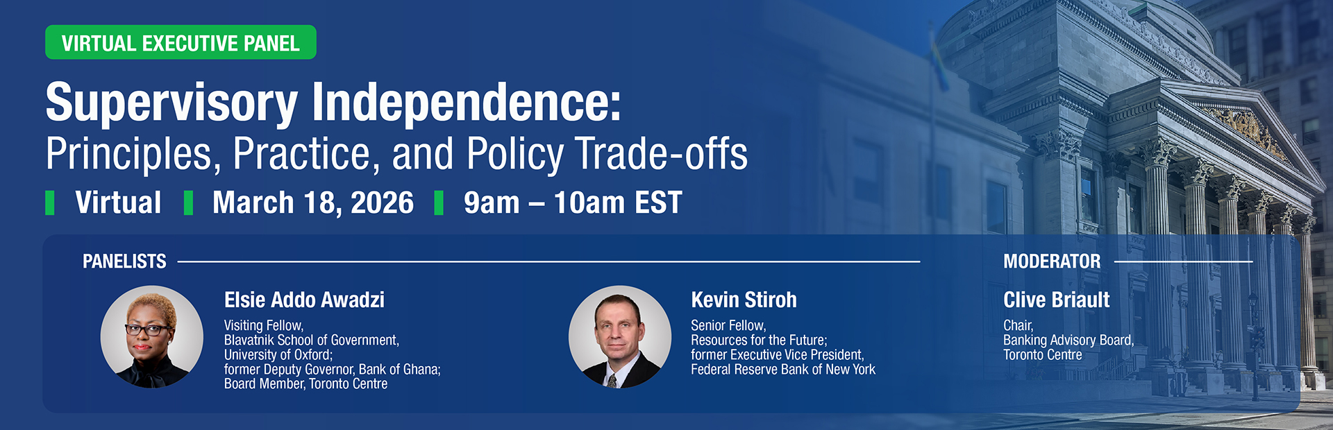 Focused on the role that independence plays in supporting policy credibility and financial stability.